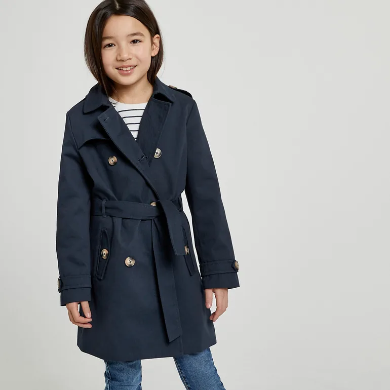 Les Signatures - Cotton Belted Trench Coat - 1