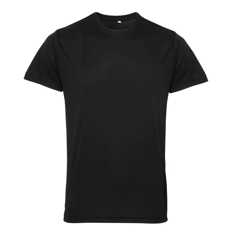 Tri Dri Mens Short Sleeve Lightweight Fitness T-Shirt - Black - 1