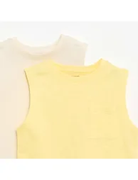 2-Pack Tank Tops with Chest Pocket YELLOW - 1
