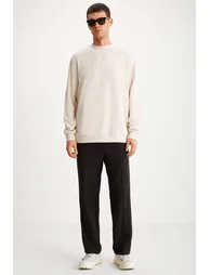 GUILHERME Men's 100% Cotton Knitted 3 Yarn Warm Regular Vanilla Sweatshirt with Raised Inside - 4