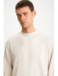 GUILHERME Men's 100% Cotton Knitted 3 Yarn Warm Regular Vanilla Sweatshirt with Raised Inside - 2