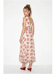 LUCCI Floral A-line Midi Dress - 5