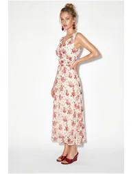 LUCCI Floral A-line Midi Dress - 4