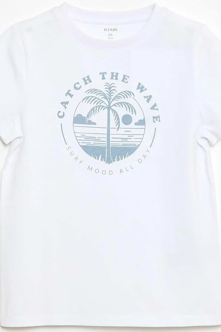 Printed Message T-Shirt WHITE - 1