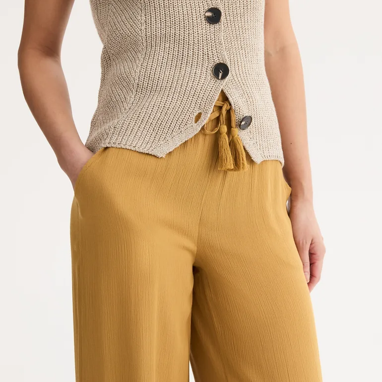 Wide Leg Trousers - 2