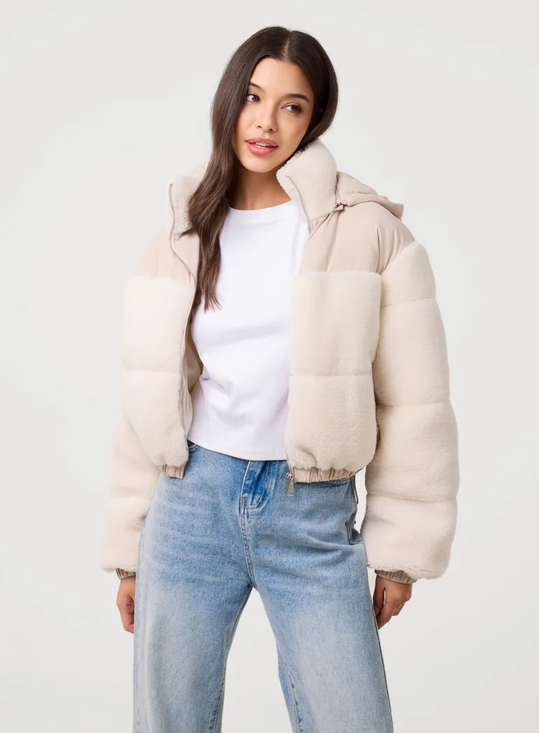 Teddy Coat with Hood - 1