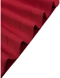 Elasticated Waist High Waisted Big Hemline Pleated Pockets Solid Color Zipper Wide Leg Pants - 7