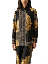 MSN Abstract Shirt Collar Co-ord Set - 3