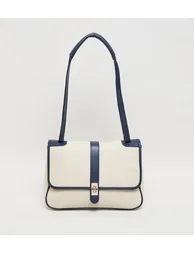 Anne Klein Contrast Detail Pu Top Handle Bag