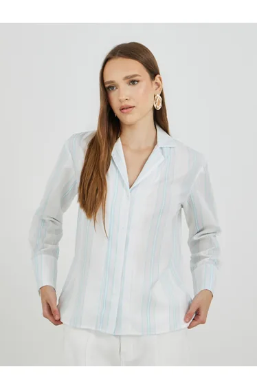 Striped Long Sleeve Oversized Shirt