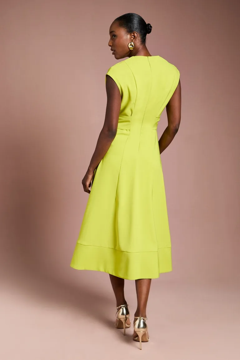 Belted Crepe Dress - 2