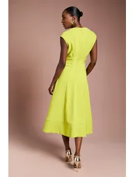 Belted Crepe Dress - 2