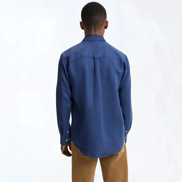 Regular Fit Shirt in Linen, Signature, Carl - 3