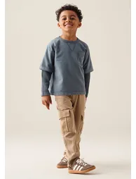 Kyle Layered Sweatshirt - Blue