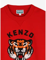 KENZO Boys Lucky Tiger Sweatshirt in Red - 2