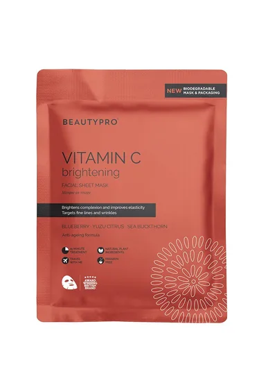 BEAUTYPRO VITAMIN-C Brightening Face Sheet Mask 22ml