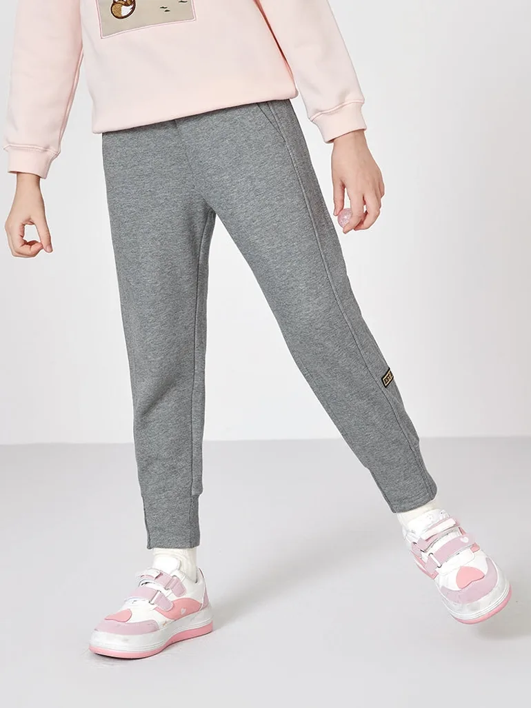 Girls' Solid Colored Sweatpants - 3