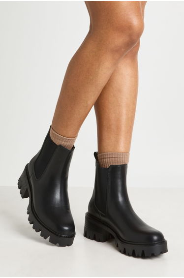 Chunky Tab Detail Chelsea Boots - black product thumbnail 2