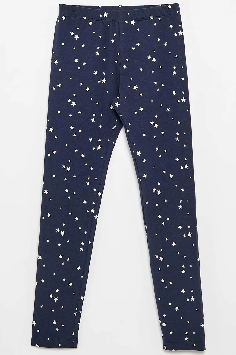 Long jersey leggings BLUE