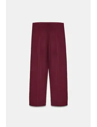 DILVIN Women’s High-waist Wide-leg Knit Trousers - 4