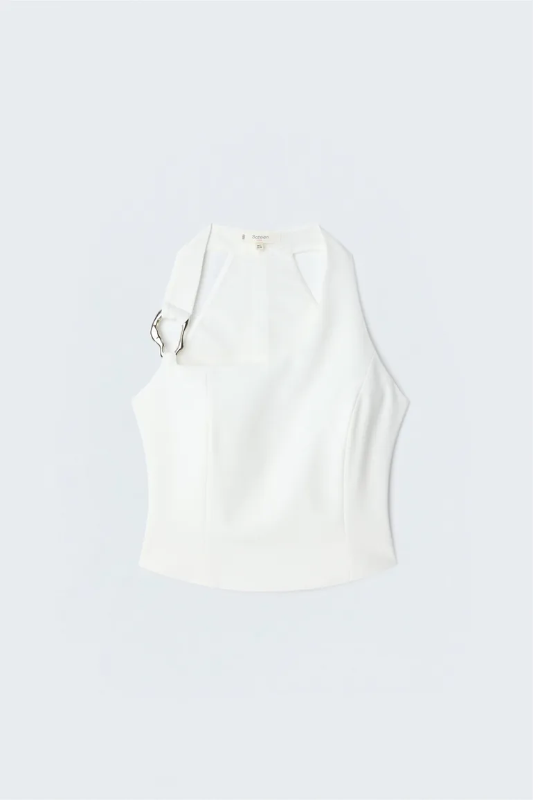Accessory Detailed Blouse - 4