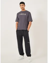 Mid Rise Relaxed Fit Scuba Cargo Joggers