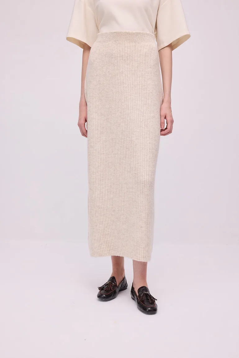 Belted Knit Skirt Set - 5