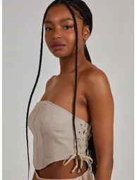 Cargo Lace Up Corset Top - 1