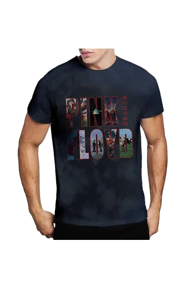 Pink Floyd Echoes Album Montage T-Shirt - Black