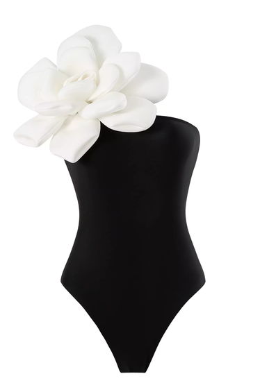 Nataly Black Big Flower Swimwear product thumbnail 4