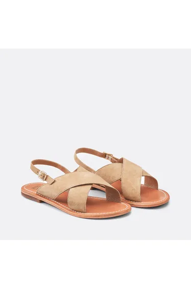 Signature Suede Leather Sandals LAURINE