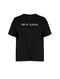 Plus Size T-Shirt - Black - Oversize - 5