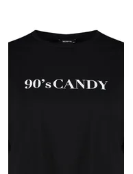 Plus Size T-Shirt - Black - Oversize - 7