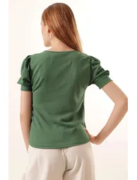 BDART Slim Fit Square Collar Blouse - 4