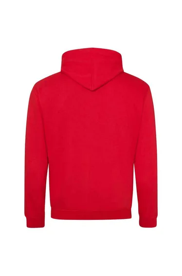 Awdis Womens/Ladies Varsity Hoodie - Fire Red/Jet Black