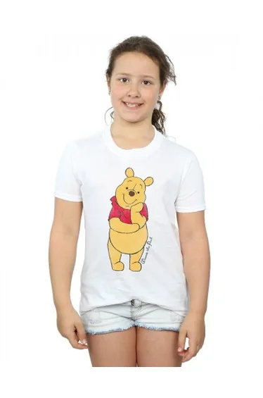 Winnie the Pooh Girls Classic Cotton T-Shirt - White