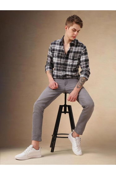 Checked Long Sleeves Casual Shirt
