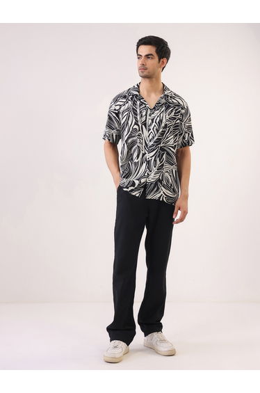 Men Printed Oversized Rayon Shirt