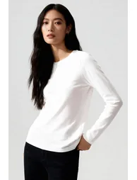 TOMMY Women's Long-Sleeve Crew Neck T-Shirt - 2