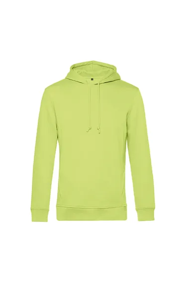 B&C Mens Organic Hooded Sweater - Lime