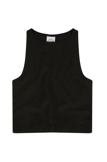 SF Minni Girls Crop Top - Black