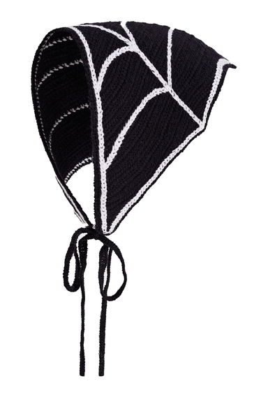 Spider Web Motif Crochet Bandana