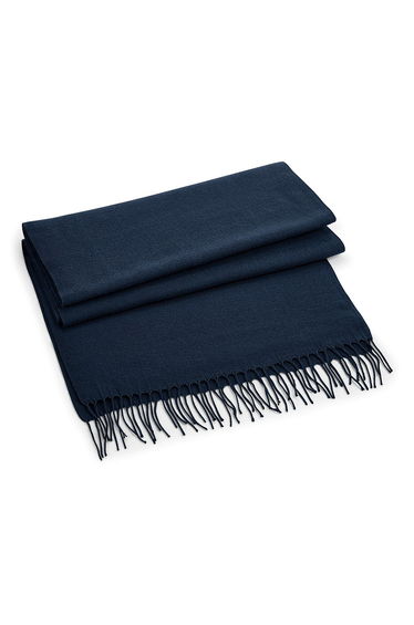 Beechfield Unisex Classic Woven Oversized Scarf - French Navy