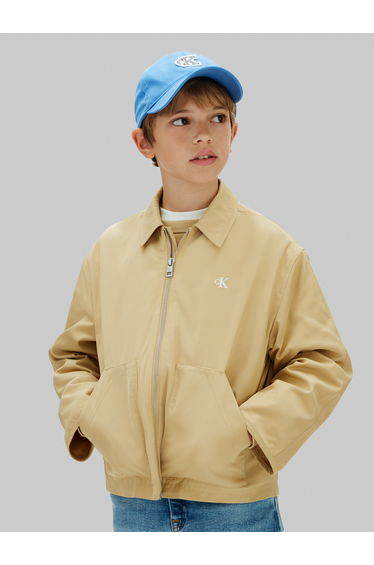Calvin Klein Boys Workwear Jacket in Beige