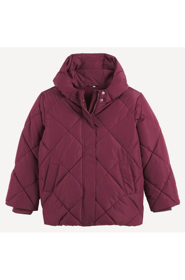 Warm Hooded Padded Jacket with Fleece Lining