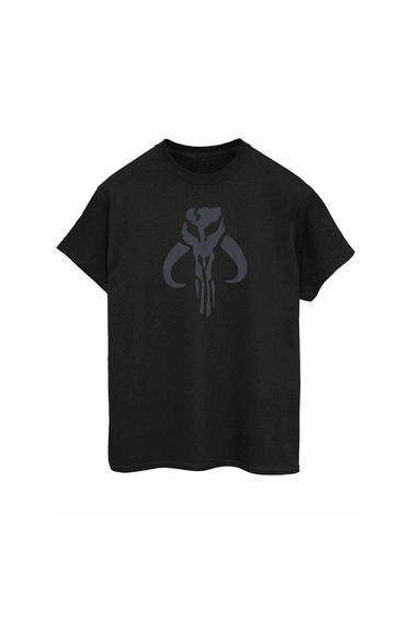 Star Wars: The Mandalorian Mens Bantha Skull Cotton T-Shirt - Black