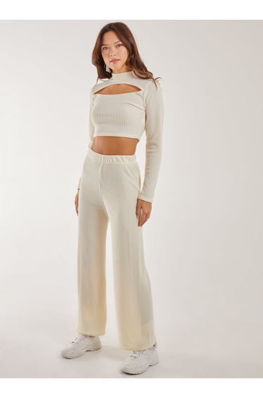 Soft Brushed Rib Flares