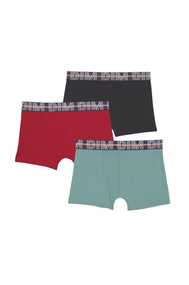 Pack of 3 Boxers in Stretch Cotton
