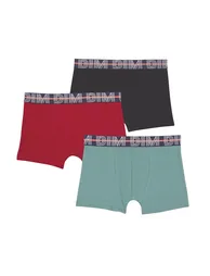 Pack of 3 Boxers in Stretch Cotton