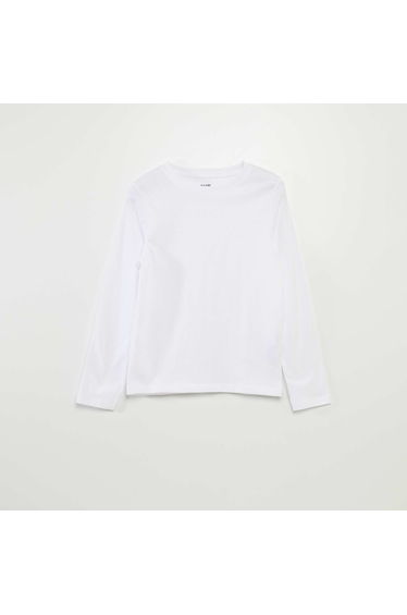 Basic long-sleeved T-shirt white